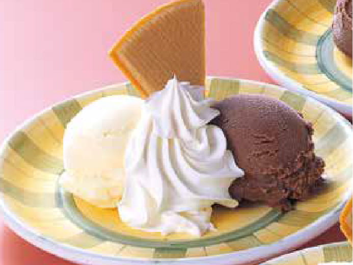  バニラ・チョコアイスクリーム